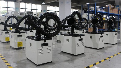 激光煙霧凈化器出貨！執(zhí)信環(huán)保科技出口訂單！